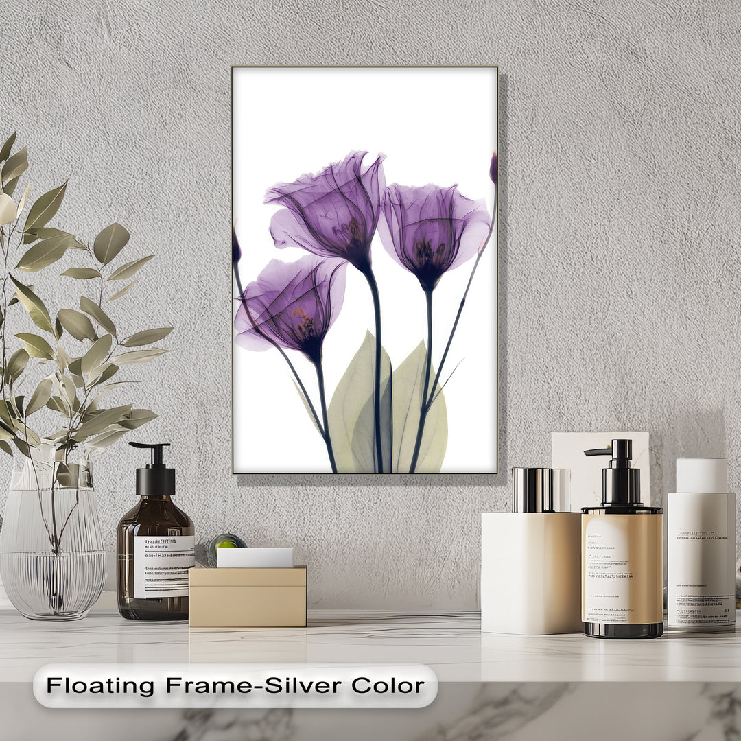 Winterliche Ruhe – Japanische Frau im blauen Kimono, Leinwanddruck | Gerahmtes Kunstwerk