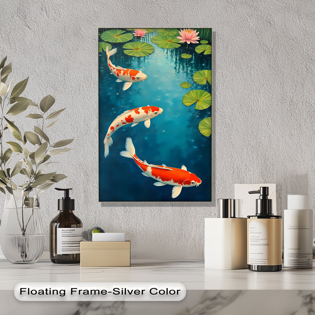 Tranquil Harmony – Japanese Koi Fish Canvas Wall Art | Artwork Canvas