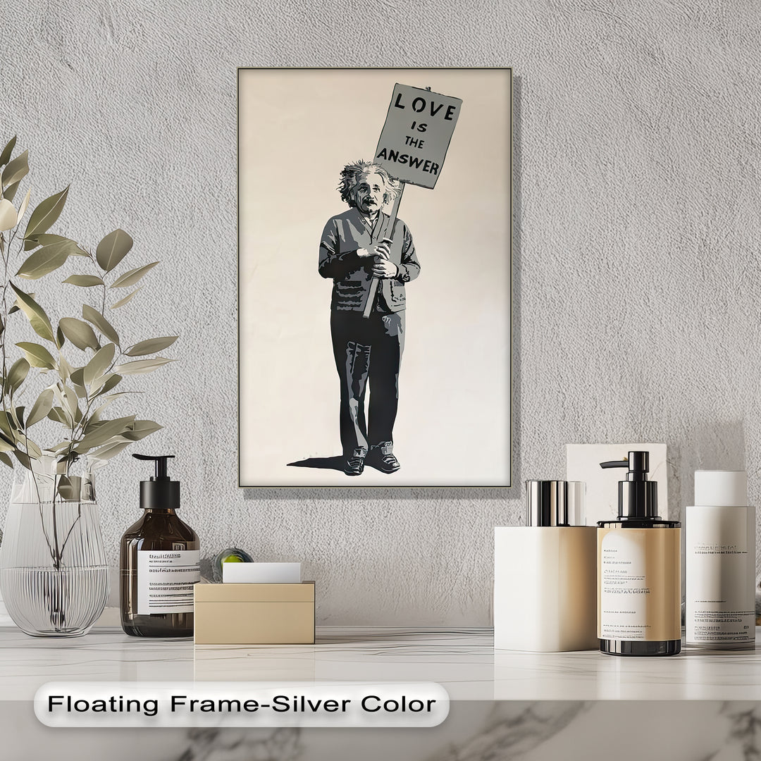 Winterliche Ruhe – Japanische Frau im blauen Kimono, Leinwanddruck | Gerahmtes Kunstwerk