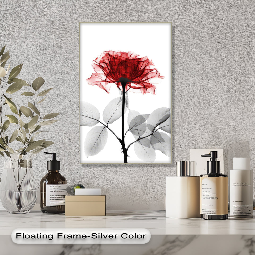 Winterliche Ruhe – Japanische Frau im blauen Kimono, Leinwanddruck | Gerahmtes Kunstwerk