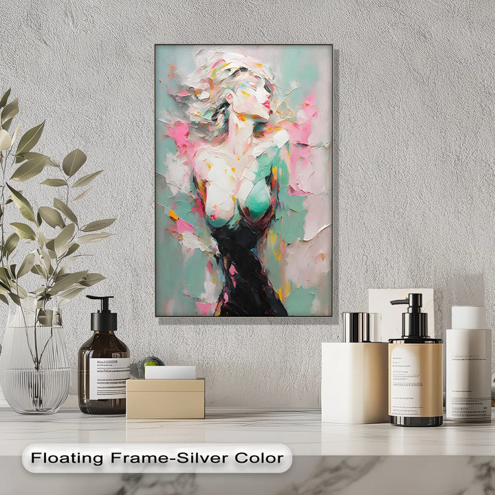 Dreamlike Grace – Abstract Female Figure Erotic Canvas Print - MyPhotoStation
