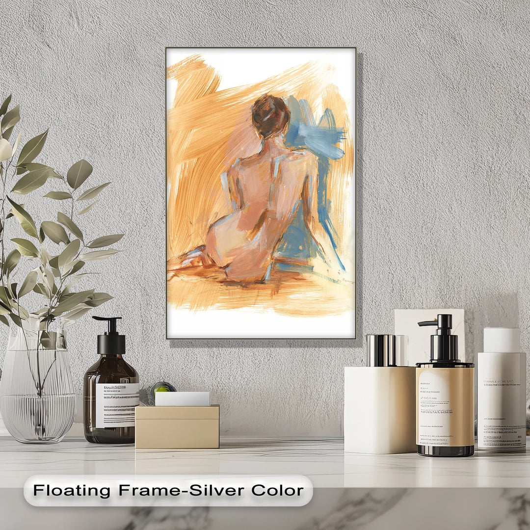 Backlit Grace – Abstract Nude in Earth Tones Canvas Print - MyPhotoStation