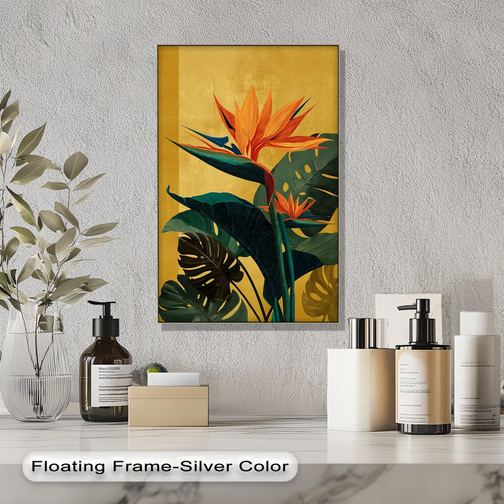 Tropical Bird of Paradise Bloom – Bold Botanical Canvas Print - MyPhotoStation