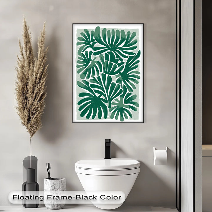 Tropical Frond Symphony – Bold Green Botanical Canvas Print - MyPhotoStation