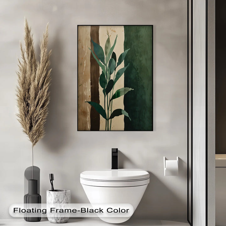 Earth Tones Foliage – Leaf Silhouette Canvas Print - MyPhotoStation