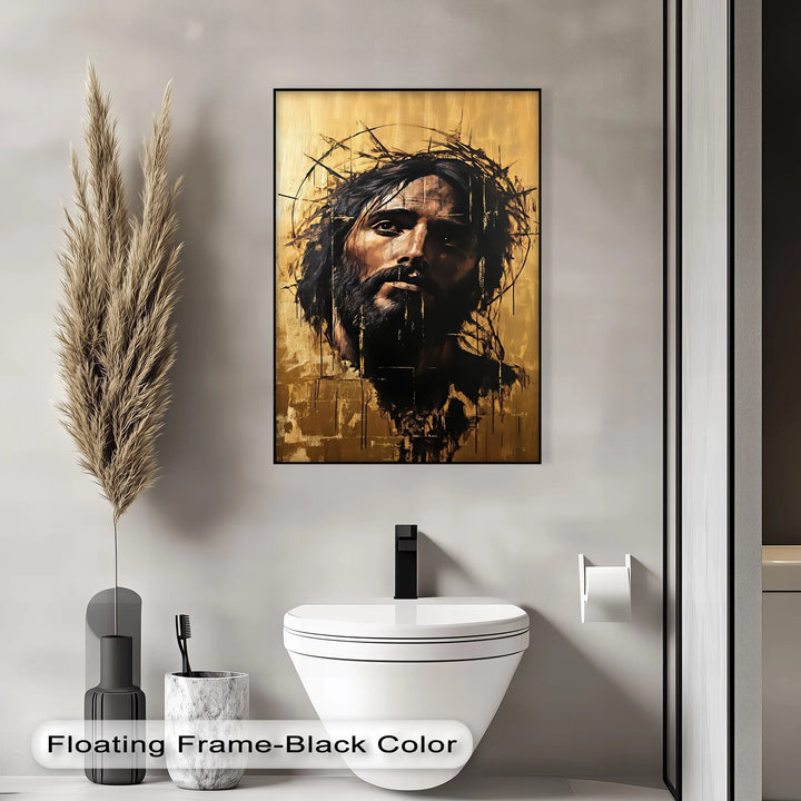 Crown of Thorns – Abstract Jesus Canvas Wall Art - MyPhotoStation