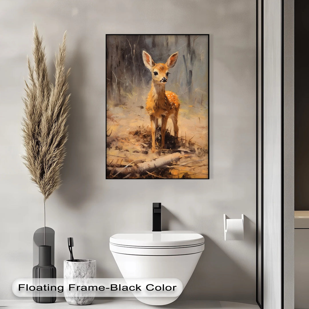 Gentle Fawn in the Forest – Animal Canvas Print - MyPhotoStation