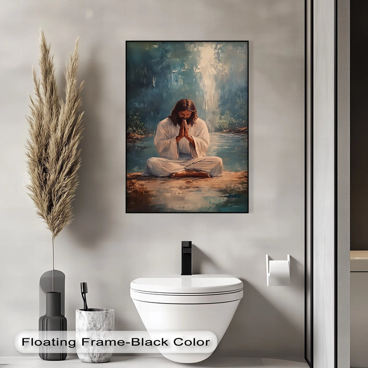 Peaceful Prayer – Jesus in Meditation Canvas Prints - MyPhotoStation