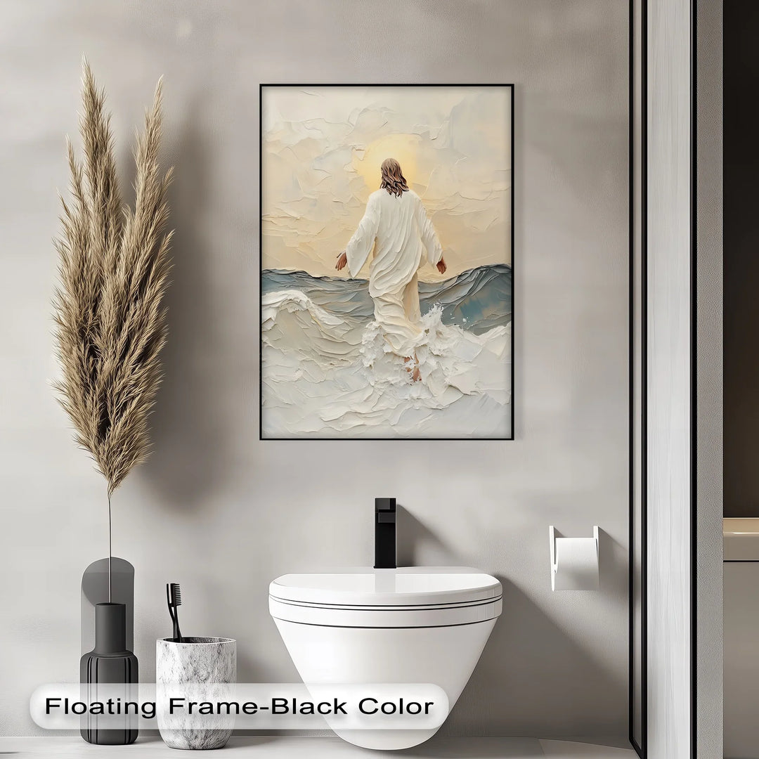 Walking on Water – Inspirational Christian Canvas Print - MyPhotoStation