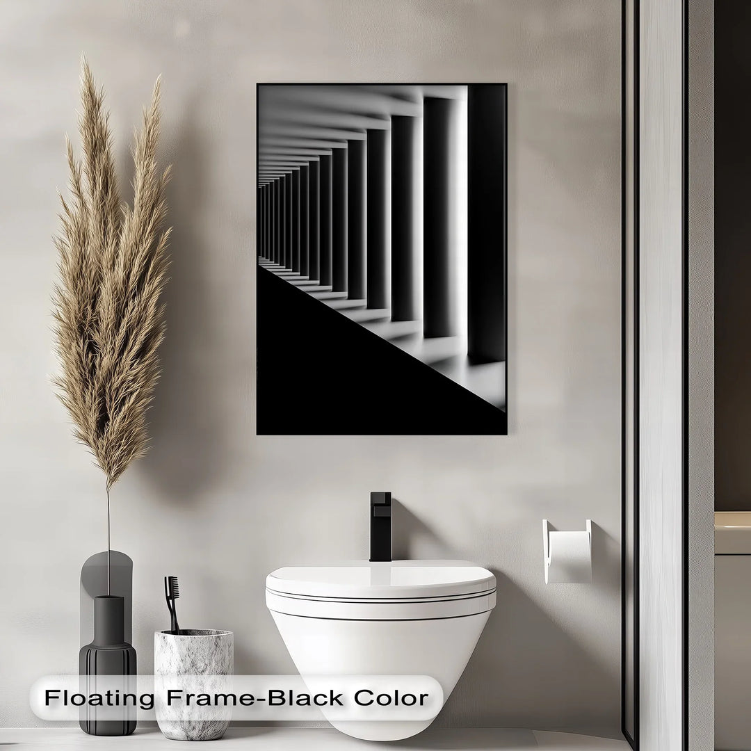 Eternal Symmetry – Monochrome Columns Canvas Prints - MyPhotoStation