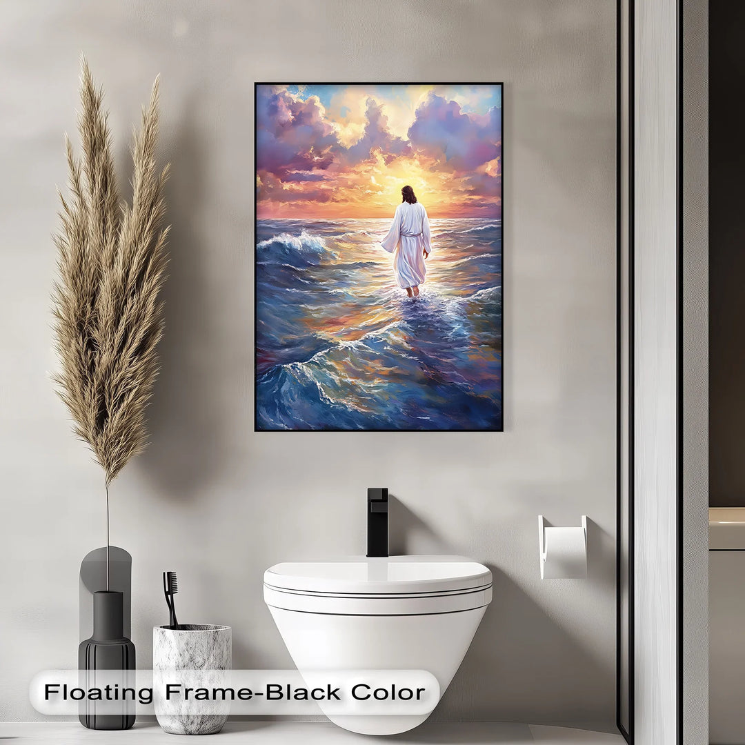 Divine Steps – Jesus Walking on Water Canvas Prints - MyPhotoStation