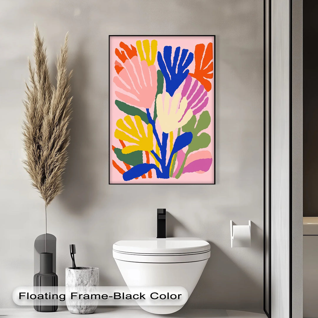 Modern Fauvist Floral Composition – Colorful Abstract Canvas Print - MyPhotoStation