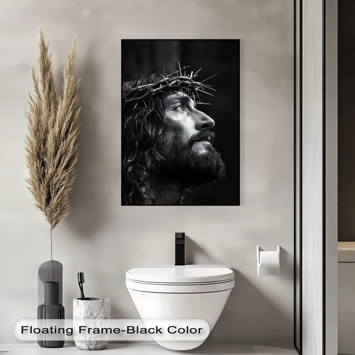 Crown of Mercy – Black and White Jesus Canvas Prints - MyPhotoStation