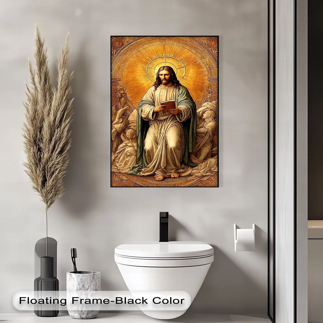 Christ in Radiant Light – Sacred Religious Canvas Print - MyPhotoStation