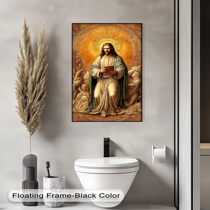 Christ in Radiant Light – Sacred Religious Canvas Print - MyPhotoStation