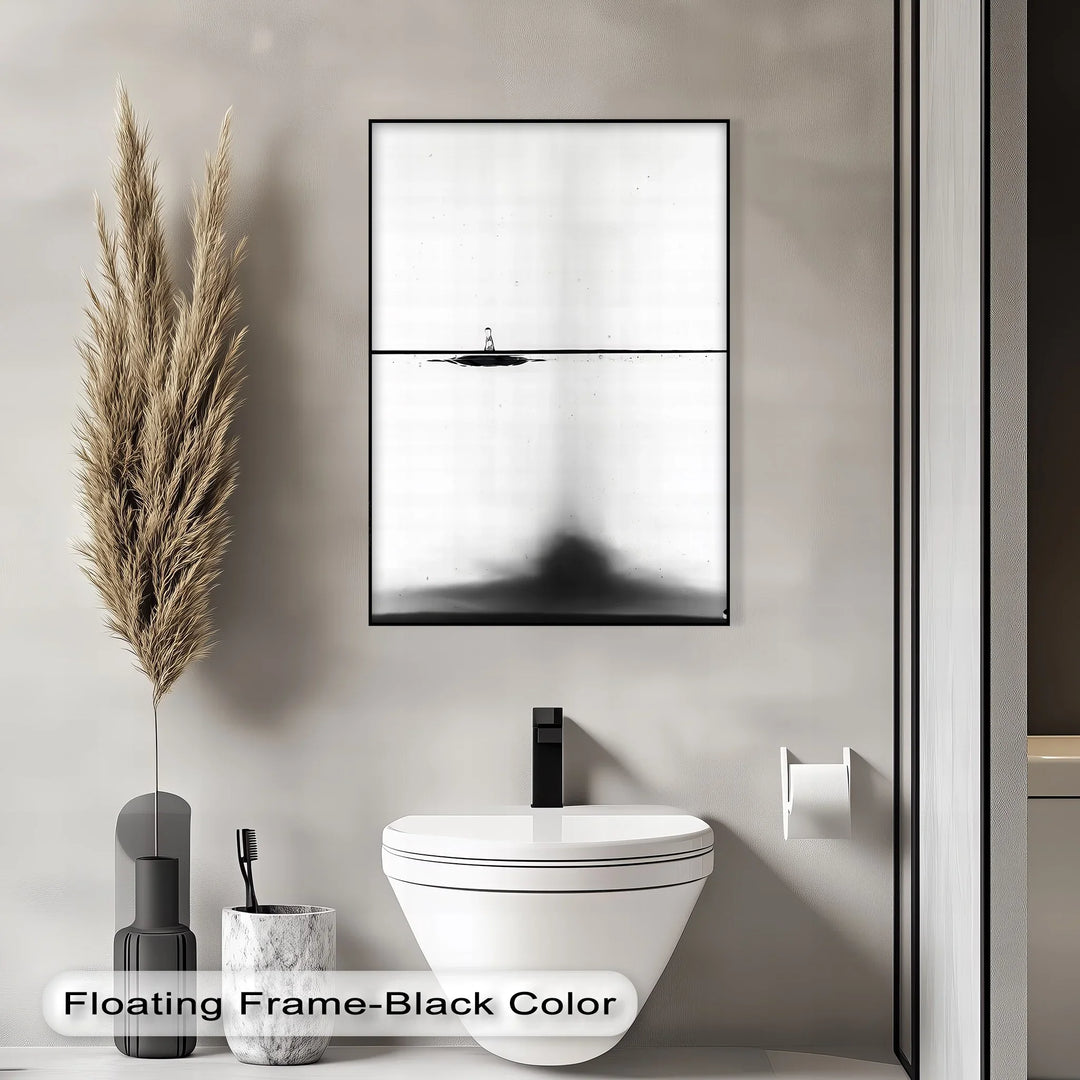 Equilibrium Drop – Minimalist Water Ripple Canvas Prints - MyPhotoStation