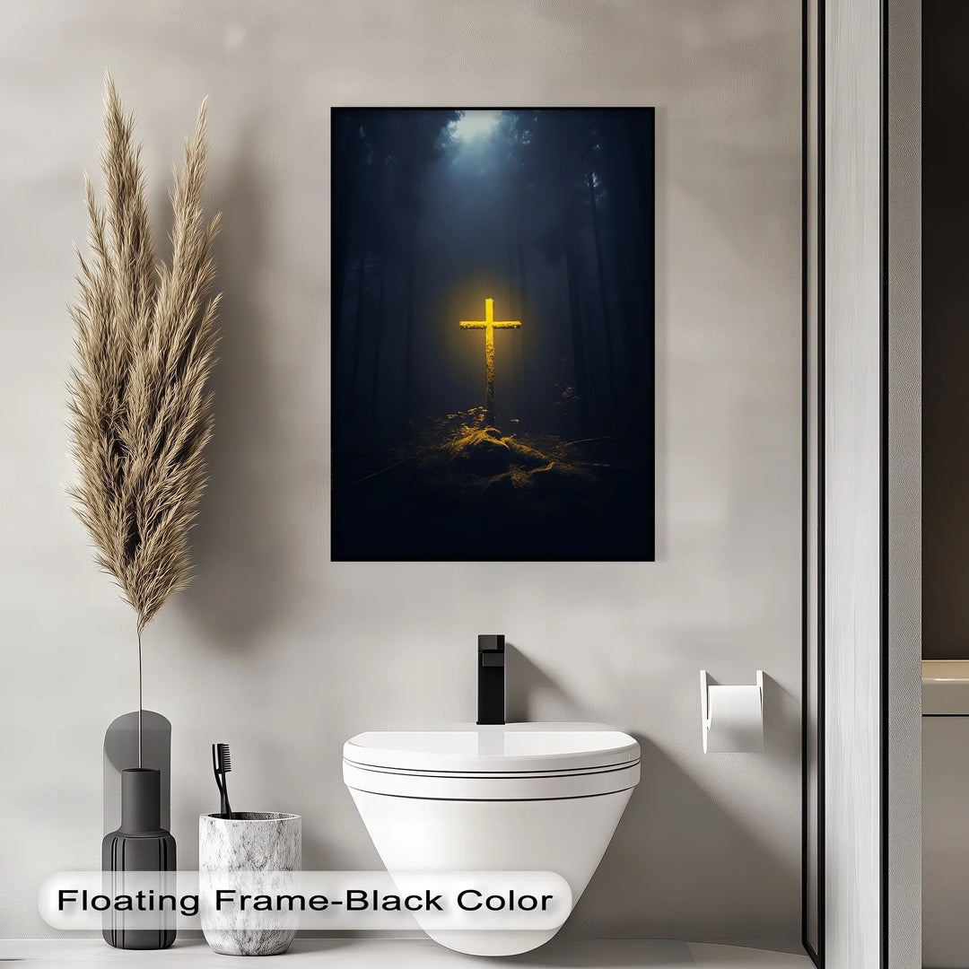 Light in the Darkness – Illuminated Cross Canvas Prints - MyPhotoStation