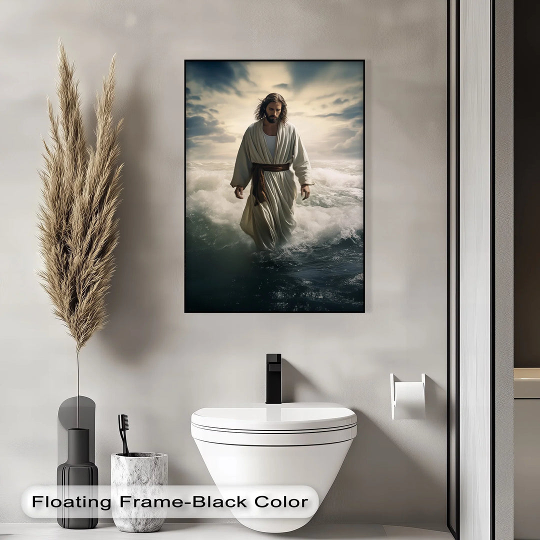 Faith on the Waves – Jesus Walking on Water Canvas Prints - MyPhotoStation