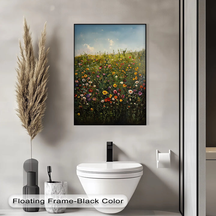Blooming Meadow – Colorful Wildflower Field Canvas Print - MyPhotoStation