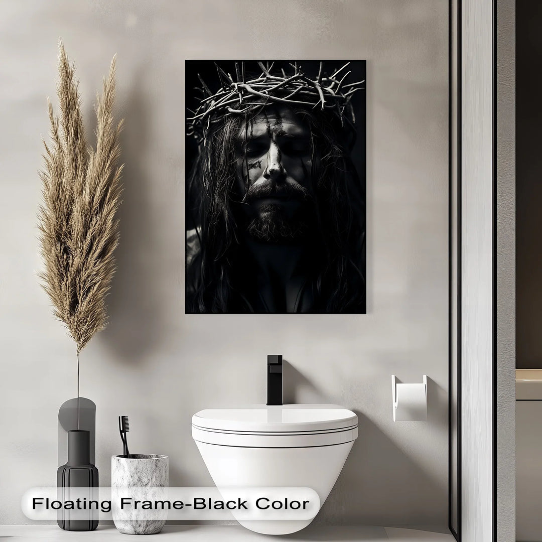 Silent Redemption – Jesus with Crown of Thorns Canvas Prints - MyPhotoStation