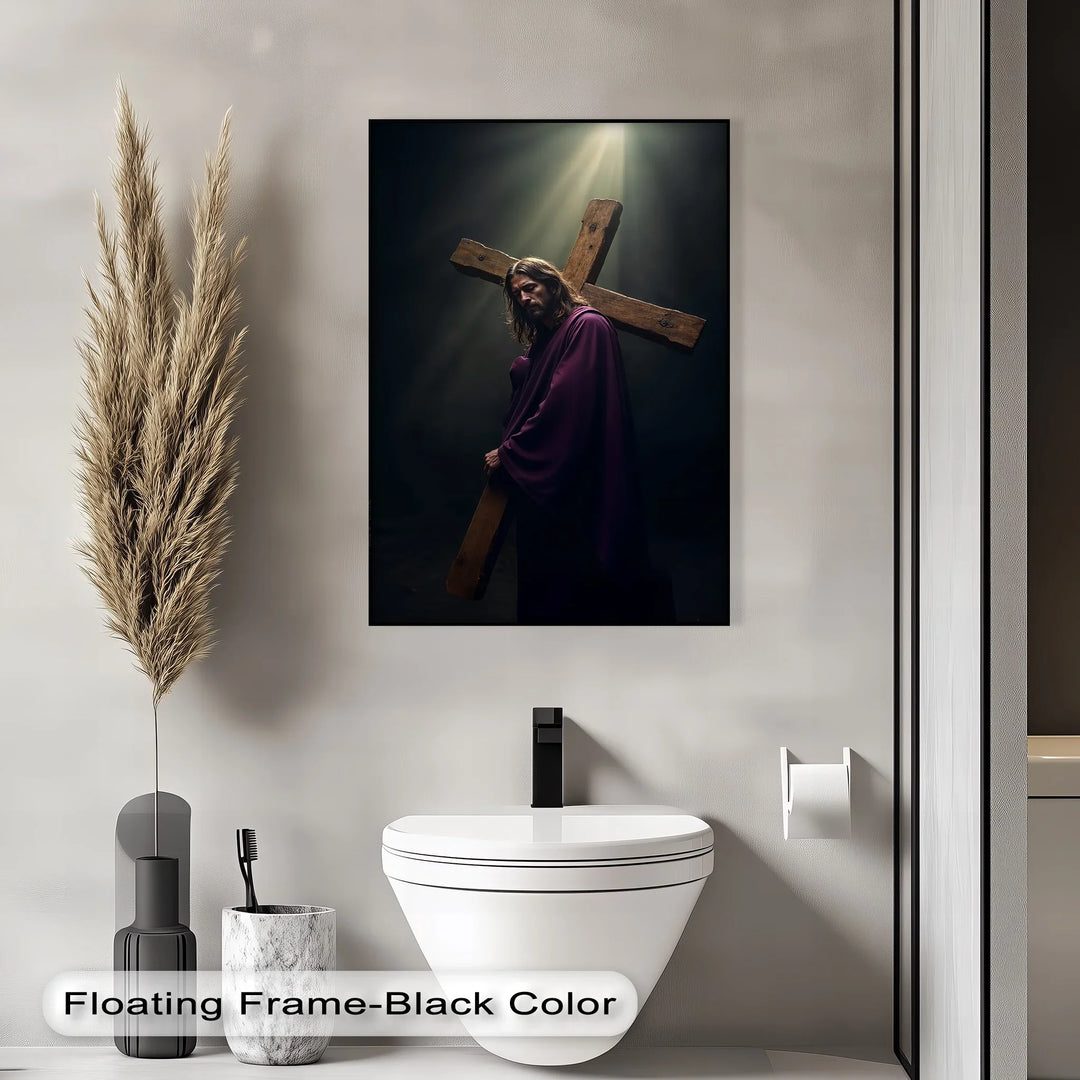 Burden of Grace – Jesus Carrying the Cross Canvas Prints - MyPhotoStation