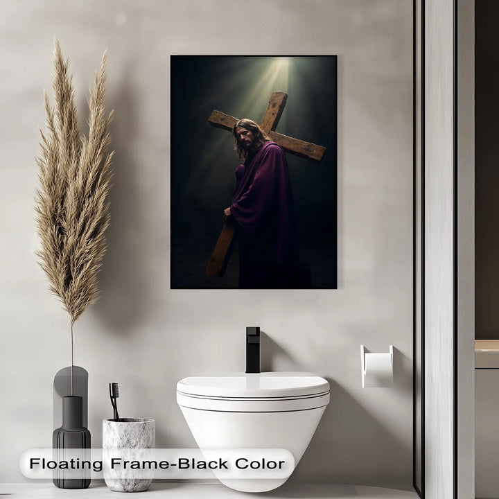 Burden of Grace – Jesus Carrying the Cross Canvas Prints - MyPhotoStation