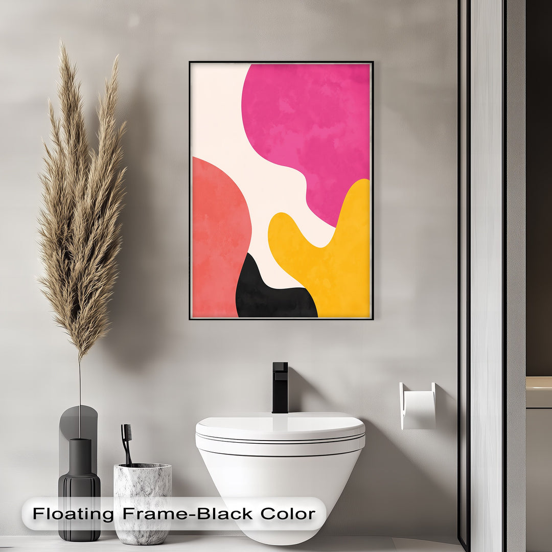 Mellow Shapes – Colorful Organic Forms Abstract Canvas Print