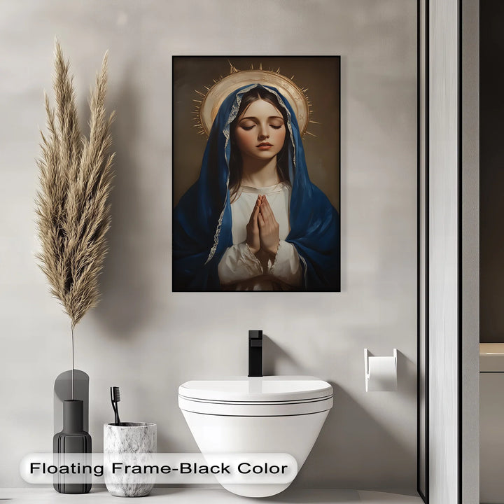Hail Mary – Elegant Virgin Mary Canvas Wall Art - MyPhotoStation