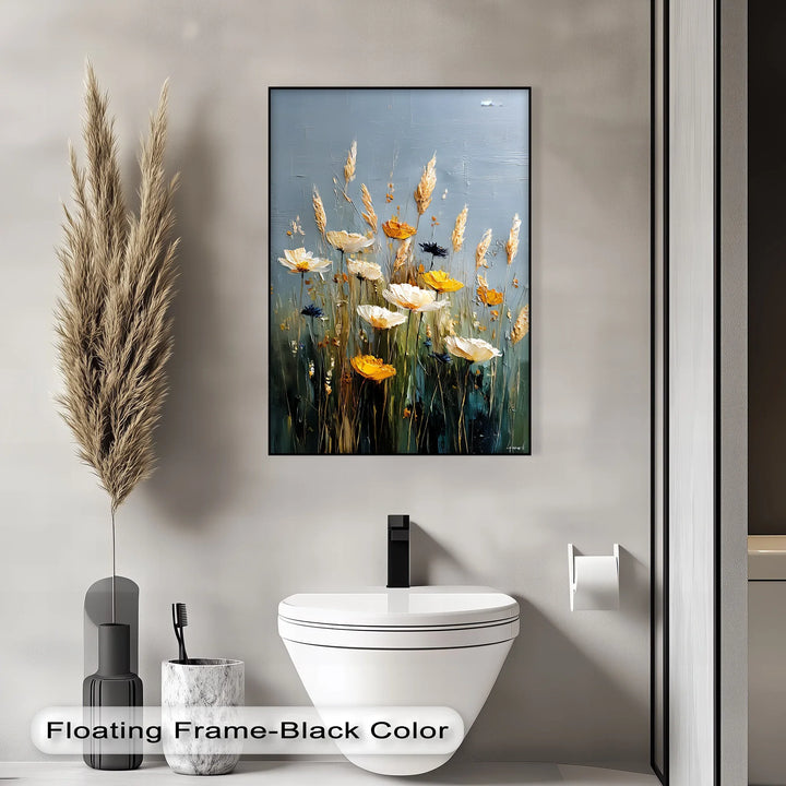 Golden Meadow Blooms – Wildflower Canvas Wall Art - MyPhotoStation