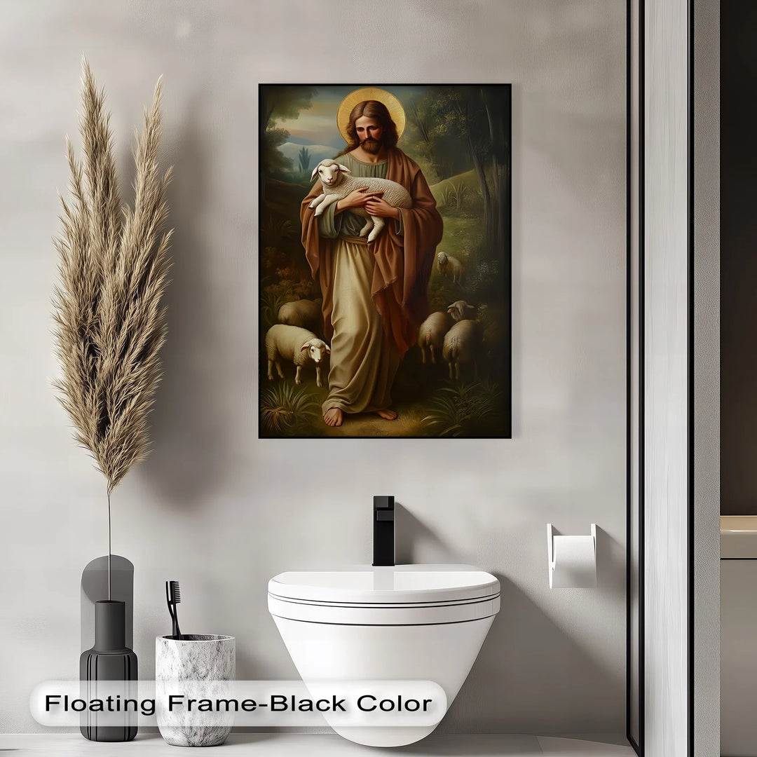 The Good Shepherd – Jesus with Lamb Canvas Prints - MyPhotoStation