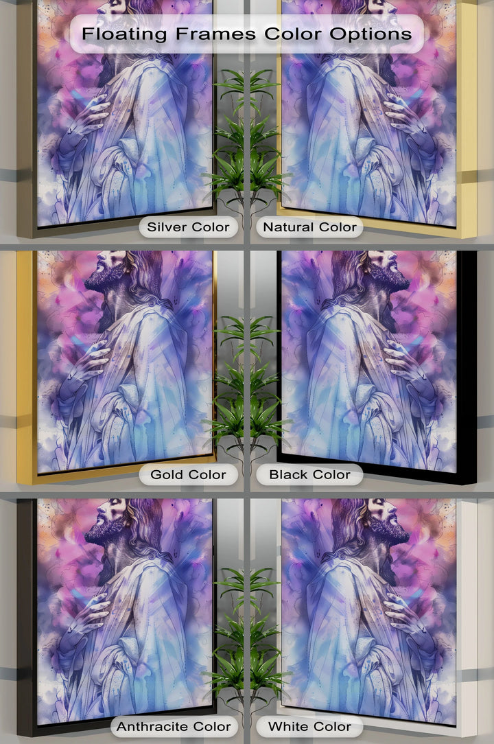 Jesus Looking to the Heavens – Jesus Canvas Print