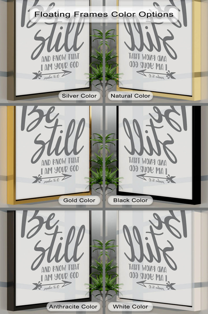 Be Still and Know That I Am Your God – Psalm 46:10 Canvas Print - MyPhotoStation