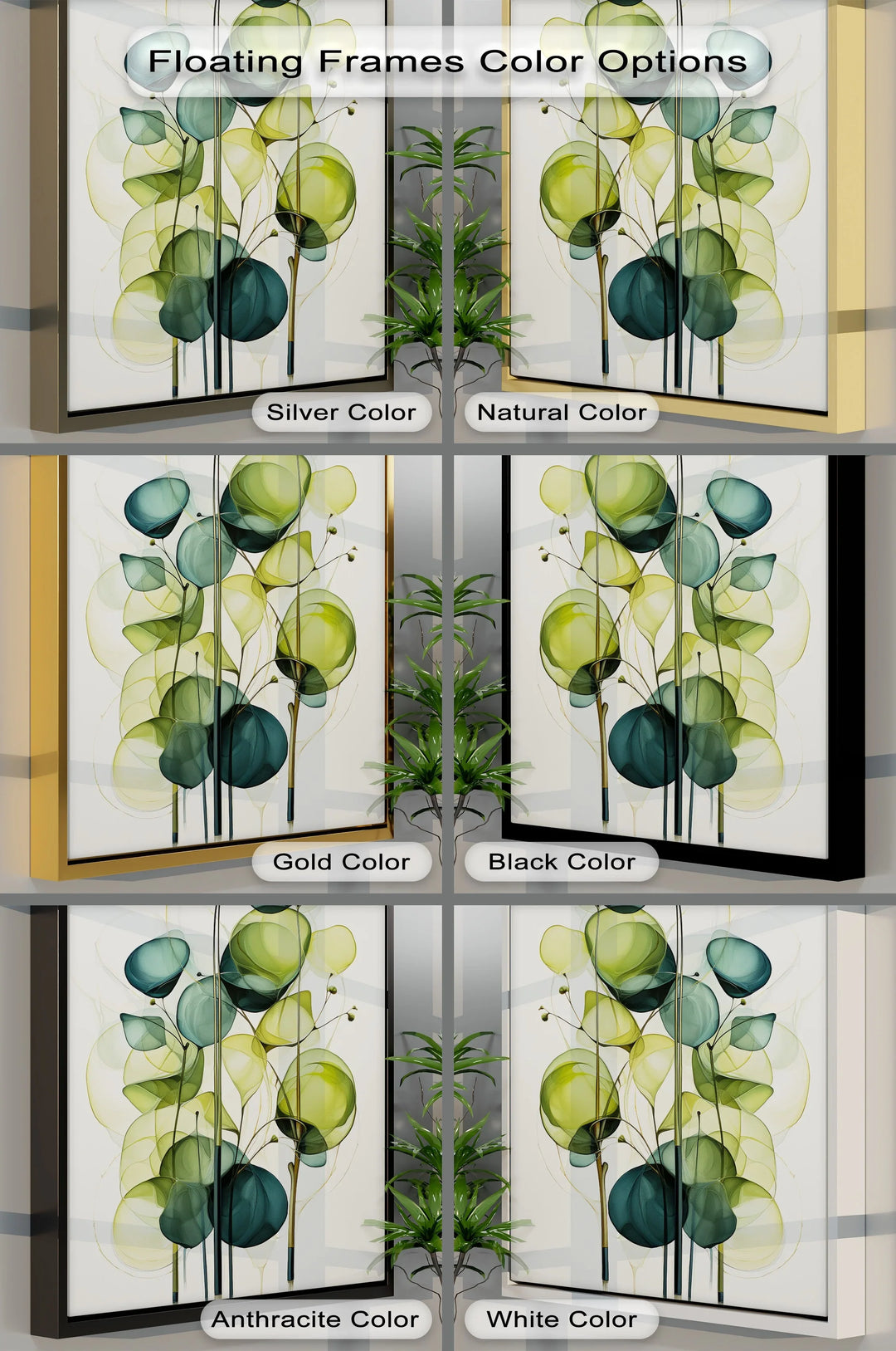 Whispers of Light – Transparent Green Leaves Canvas Print - MyPhotoStation