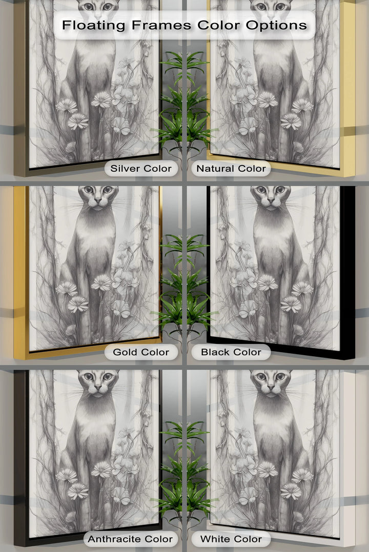 Mystic Forest Watcher – Elegant Cat in Enchanted Woodland Cat Canvas Print - MyPhotoStation