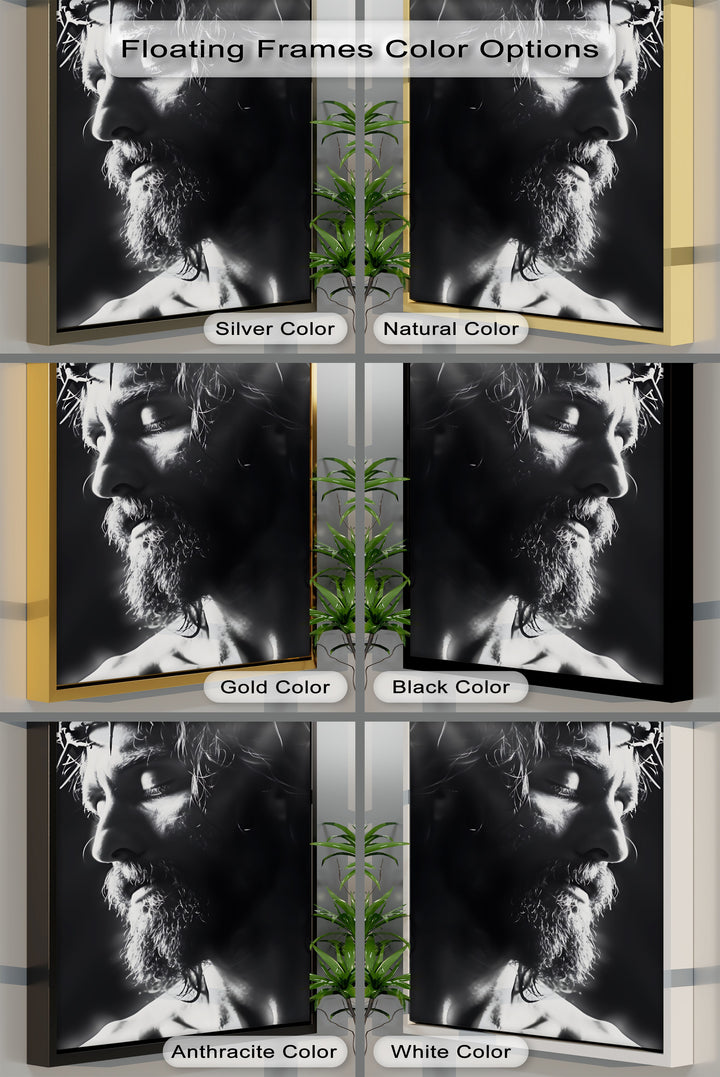 Light of Mercy – Jesus in Crown of Thorns Canvas Prints
