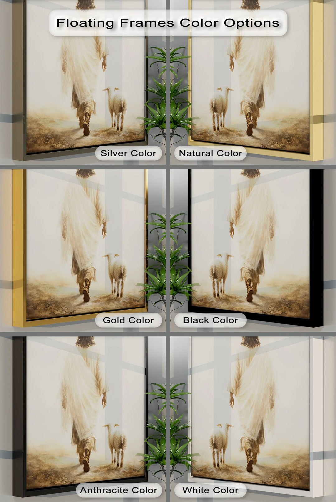This touching custom canvas print illustrates a sacred journey of faith and protection.

