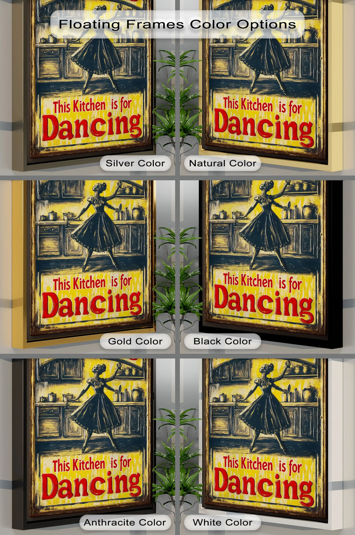 This Kitchen Is for Dancing – Vintage Style Kitchen Canvas Print - MyPhotoStation
