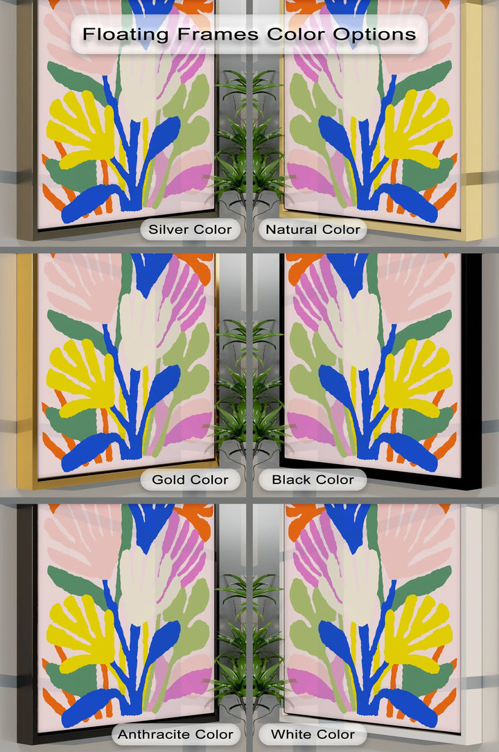 Modern Fauvist Floral Composition – Colorful Abstract Canvas Print - MyPhotoStation