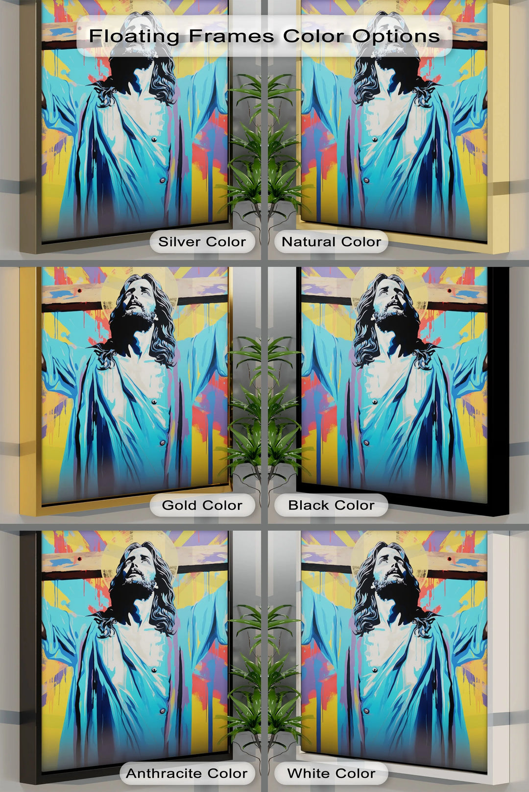 Radiant Savior – Modern Jesus Canvas Prints - MyPhotoStation