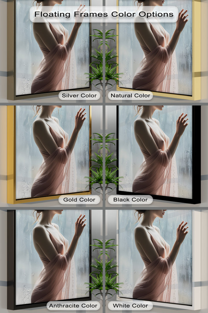 Rain-Kissed Elegance – Erotic Canvas Print