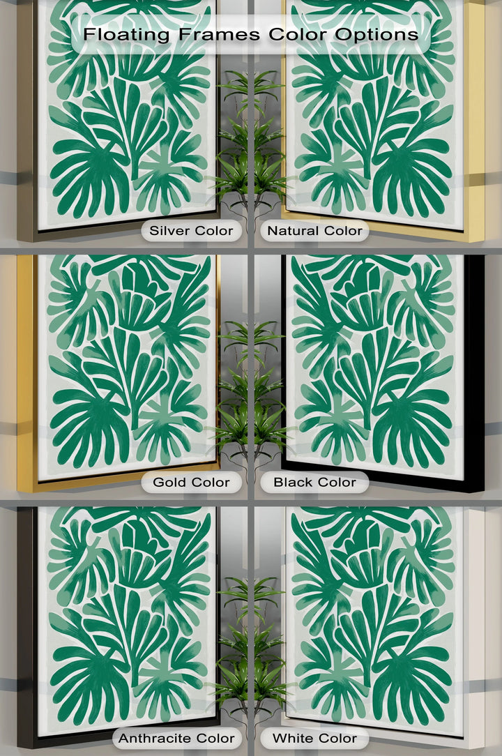 Tropical Frond Symphony – Bold Green Botanical Canvas Print - MyPhotoStation