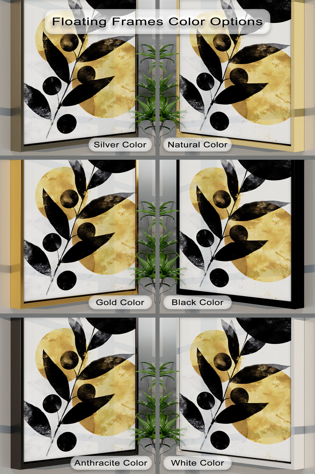 Golden Balance – Abstract Black and Gold Canvas Wall Art | Abstract Art
