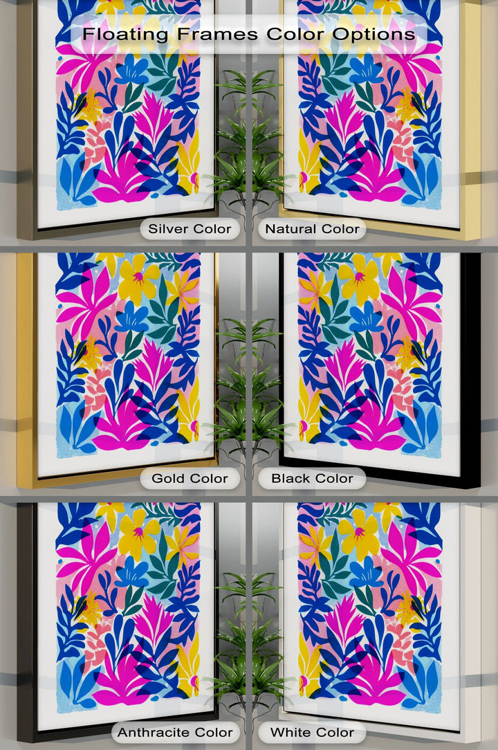 Tropical Bloom Explosion – Colorful Floral Abstract Canvas Print - MyPhotoStation