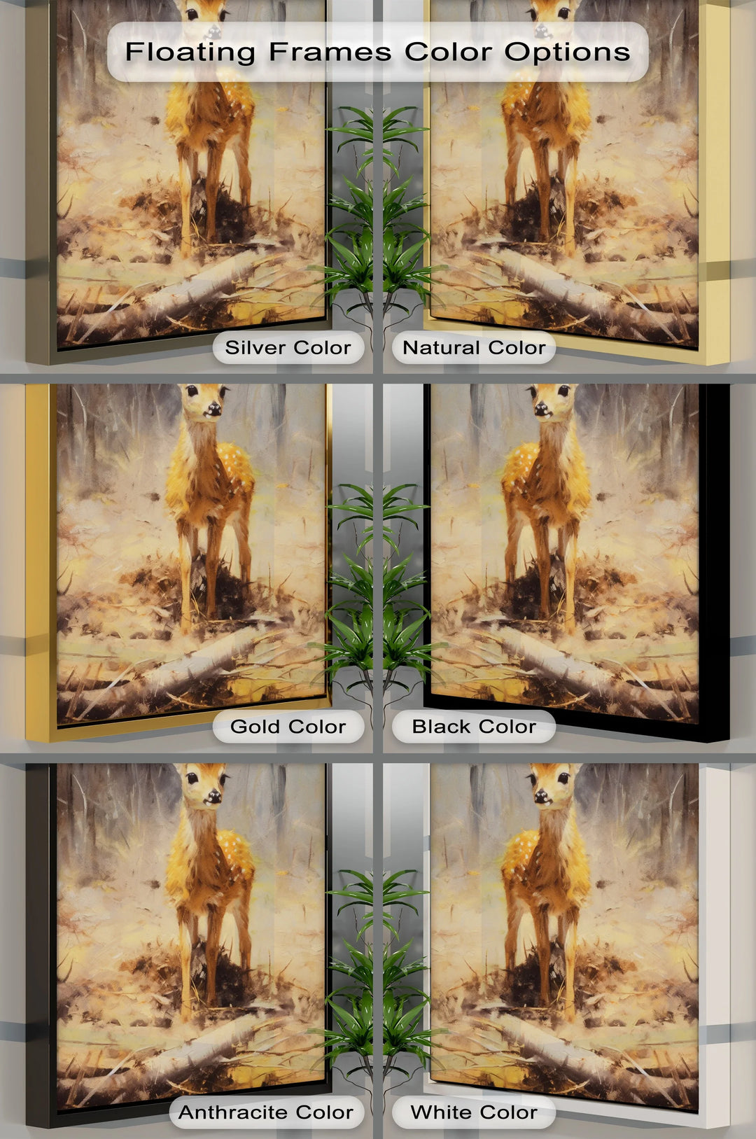 Gentle Fawn in the Forest – Animal Canvas Print - MyPhotoStation