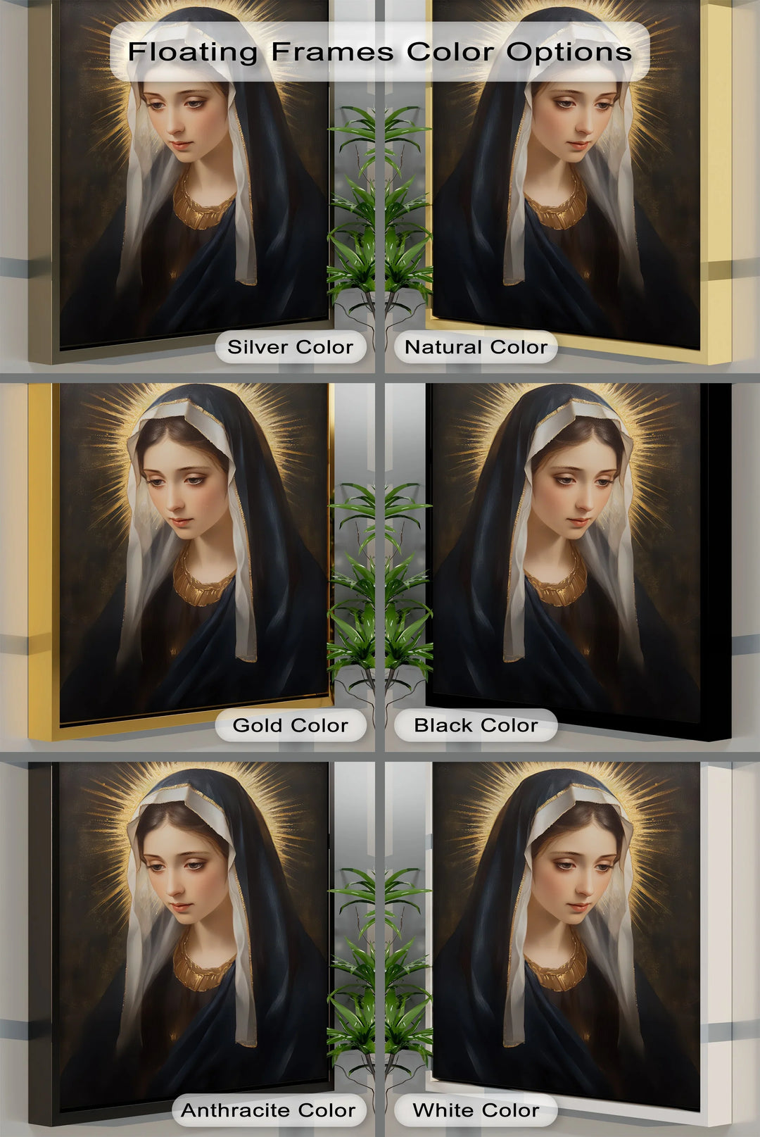 Holy Light – Virgin Mary Canvas Wall Art - MyPhotoStation