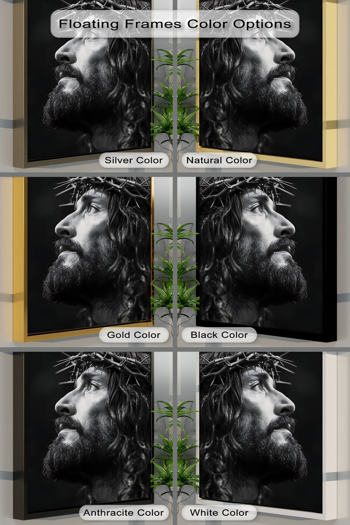 Crown of Mercy – Black and White Jesus Canvas Prints - MyPhotoStation