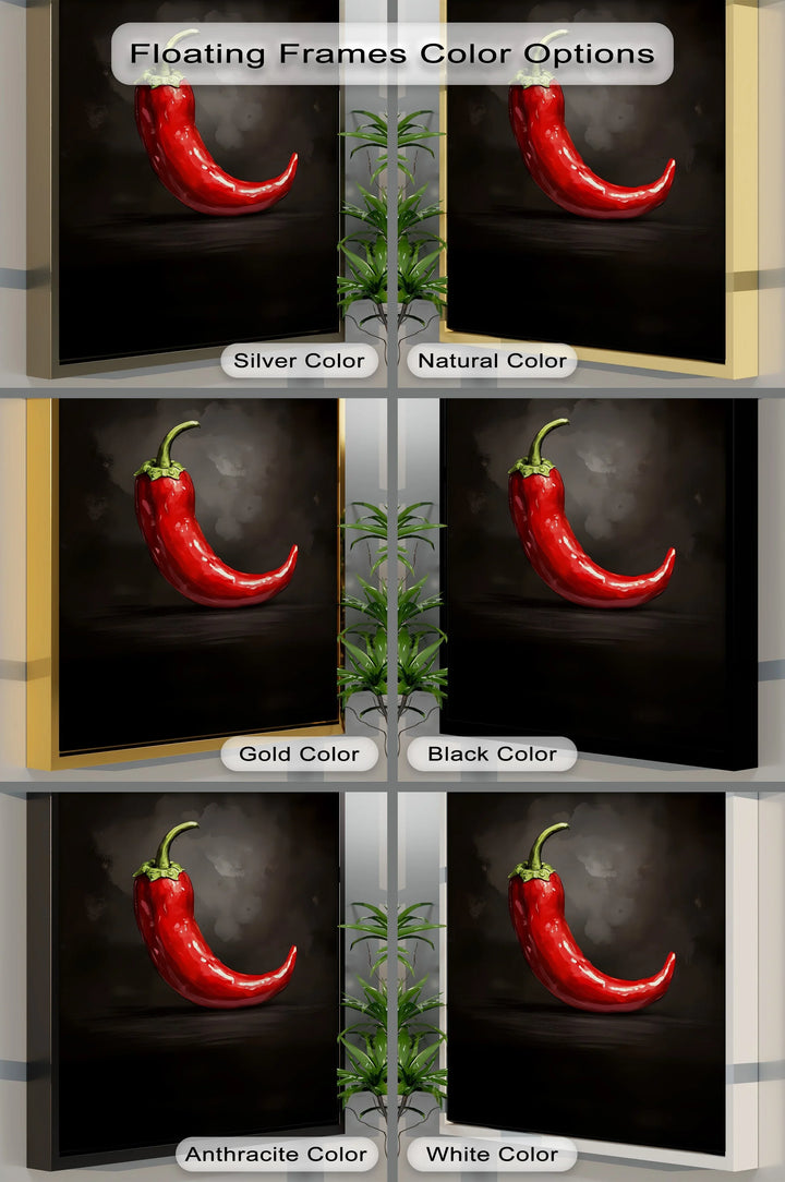 Crimson Heat – Red Chili Pepper Kitchen Canvas Print - MyPhotoStation