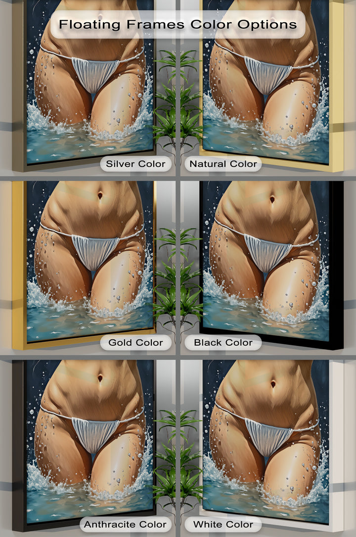 Ocean Desire – Sensual Erotic Canvas Wall Art | Framed Artwork