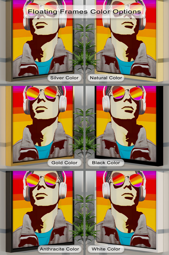Sonic Spectrum – Pop Art Music Portrait Canvas Print