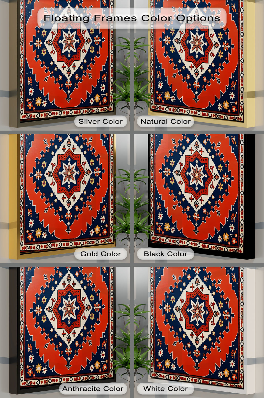 Radiant Star Blossom – Persian Canvas Print